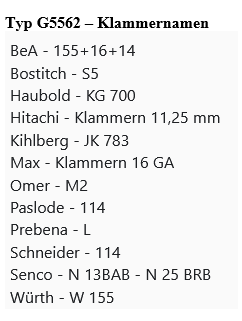 Klammernagler N851 (RGN)