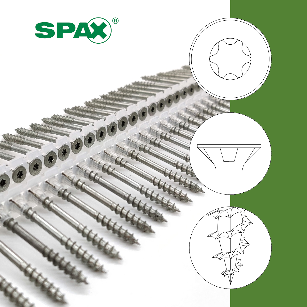 LANGBAND SPAX® Verlegeschrauben Teilgewinde WIROX TX20