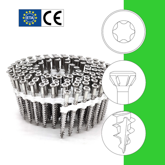 Coil Terrassenschrauben Rostfreier Stahl C1 - mit ETA Zulassung