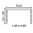 Heftklammer der Type 42