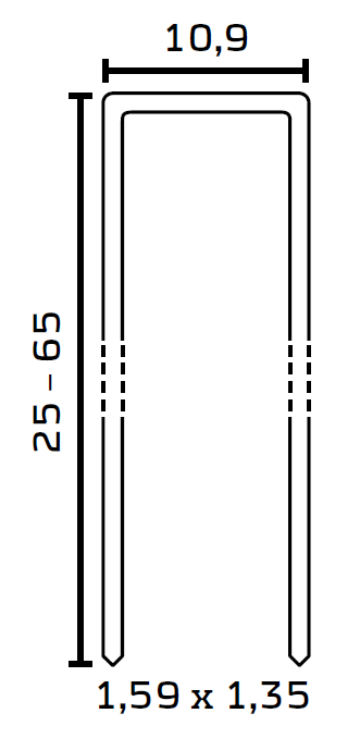Heftklammern der Type 155