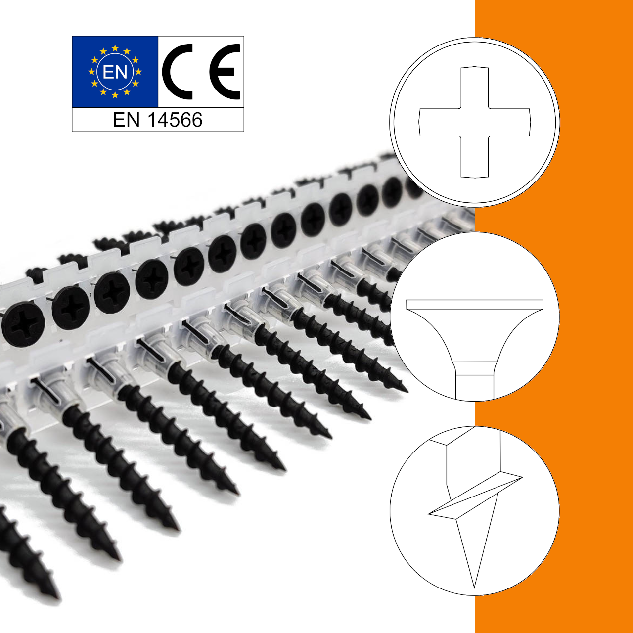 LANGBAND Schnellbauschrauben - Grobgewinde